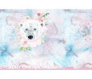 Bio Jersey Lillestoff - Eisbärmädchen Panel